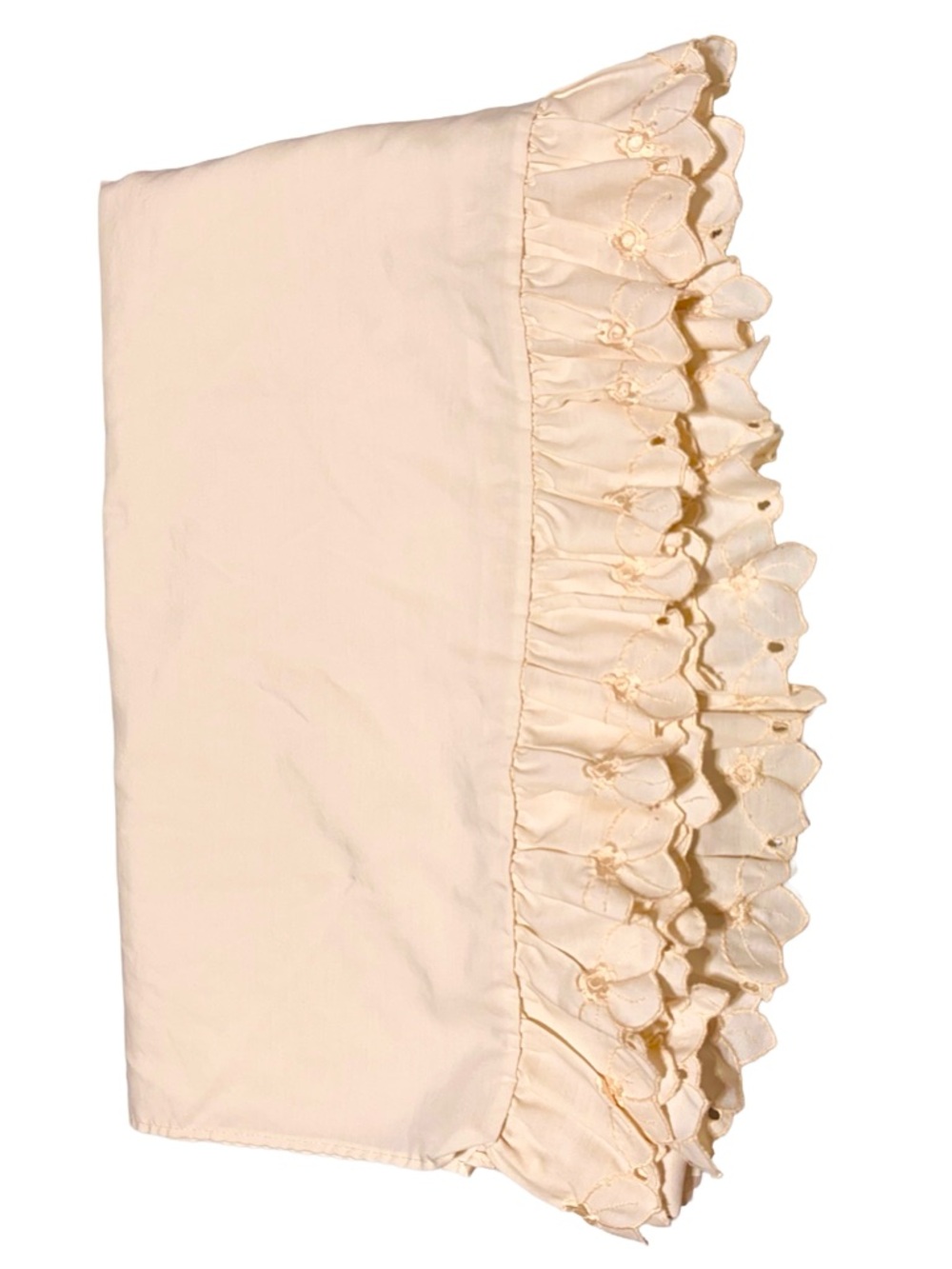 VINTAGE CALDWELL Ultra Soft Ruffle Floral Cottagecore Romantic Bed Sheet